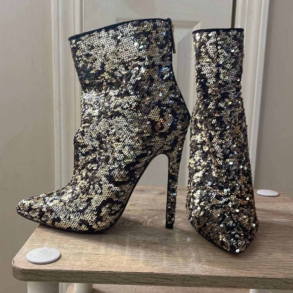 Sparkle ankle boots